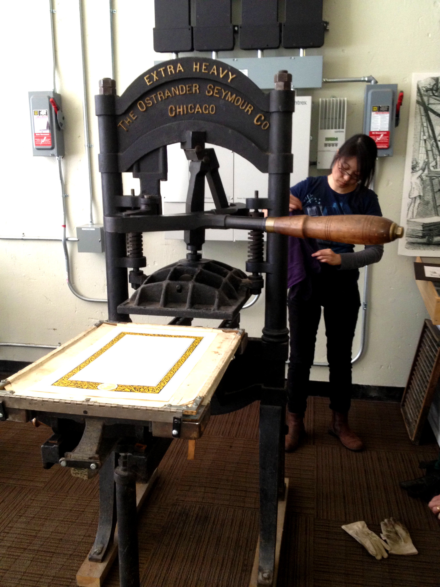 A Machine for the 19th Century: The Iron Hand Press, American Bookbinders  Museum