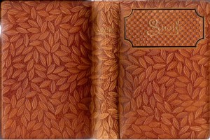 Padded embossed leather edition of Lucile.